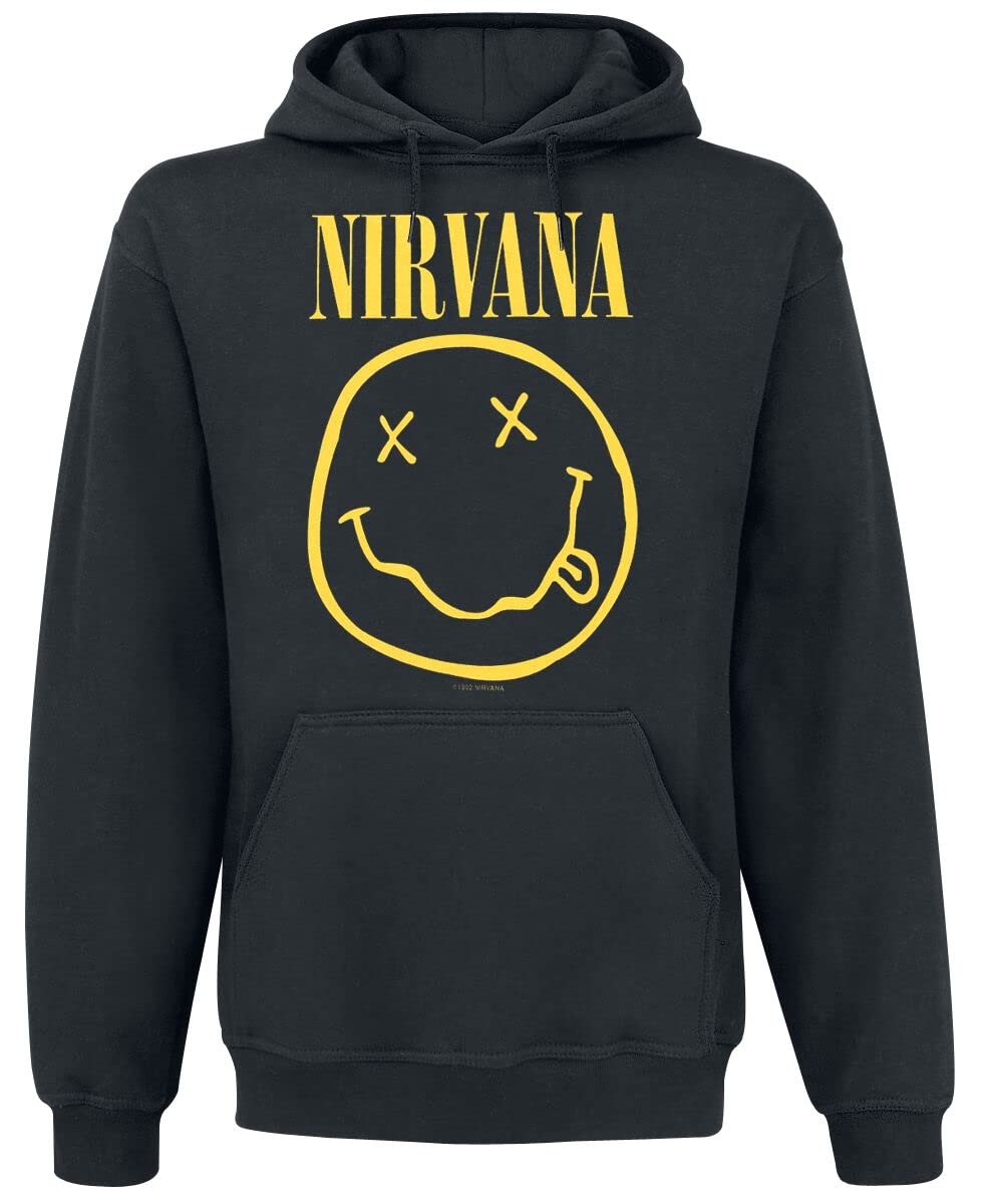 Nirvana Pullover Hoodie - Black - S