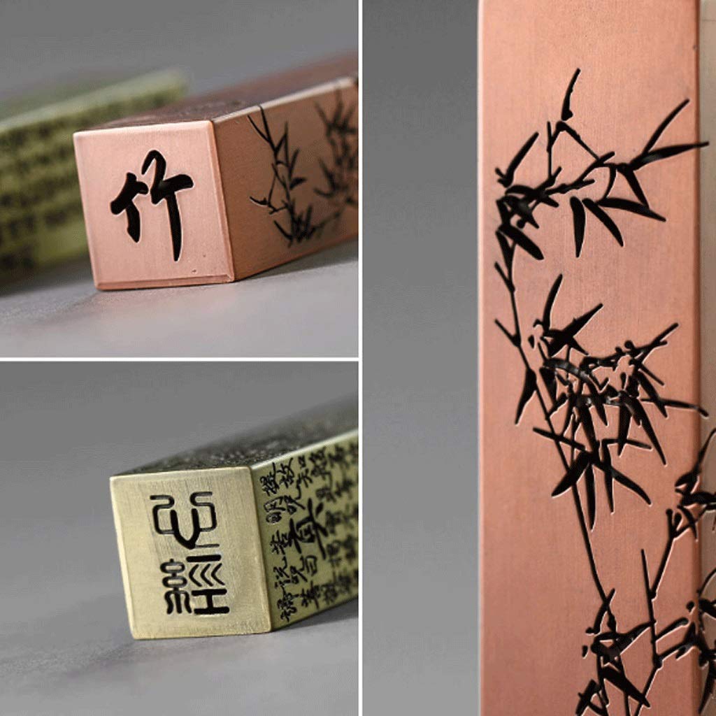 Tyenaza Porte-brûleur De Tour D'encens, Brûleur D'encens En Cuivre Rouge Vertical Coeur Sutra Artisanat Ornements Décoration De Salon De Thé Pour La