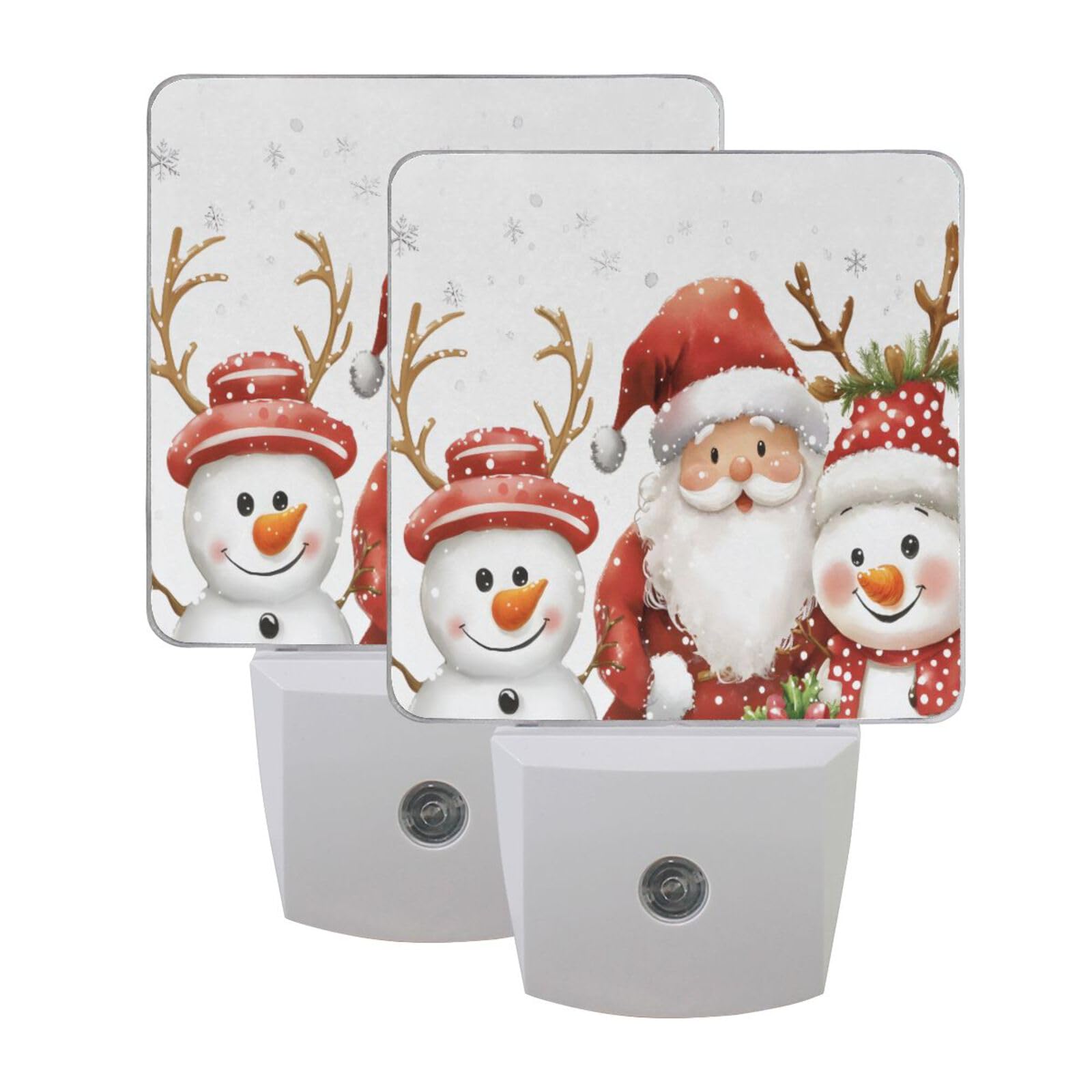 Hot Deal: Cute Christmas Snowman Night Lights 2 Pack