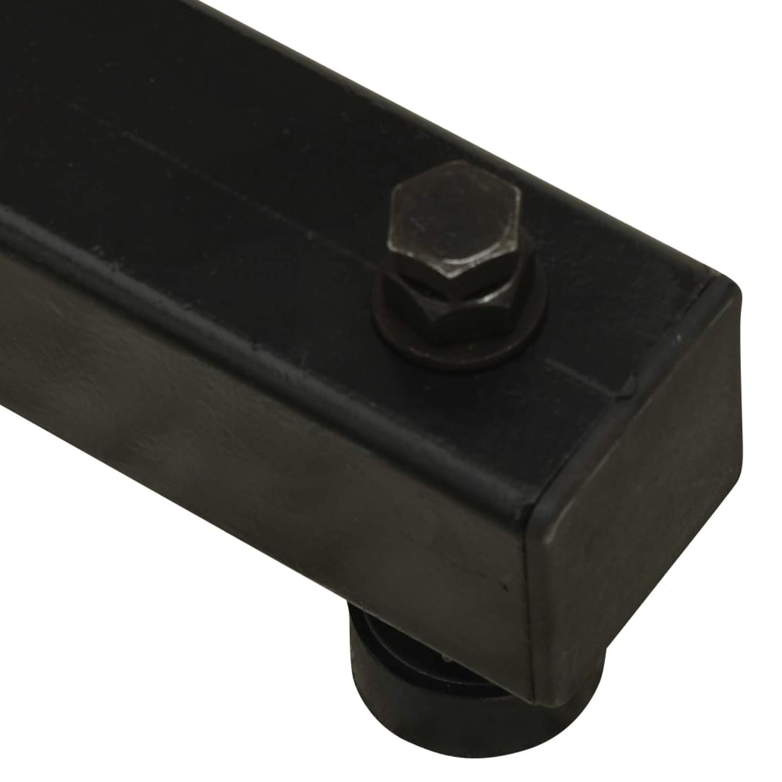 Tidyard Universal-Ständer für Drehmaschinen Drehbankständer Höhenverstellbar Längenverstellbar Stahlständer Maschinenständer Maschinen Gestell Untergestell Maschinentisch 215 x 110 mm Schwarz Stahl