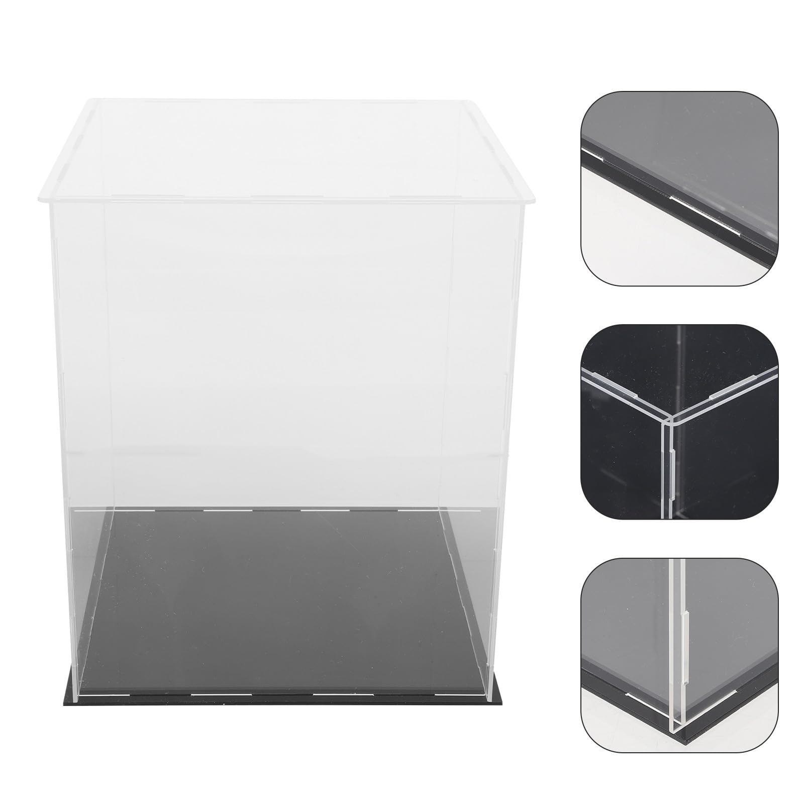 SEWACC Caja de Presentación de Acrílico Transparente para Figuras y Juguetes Función Múltiple de Almacenamiento Práctica para Exhibición