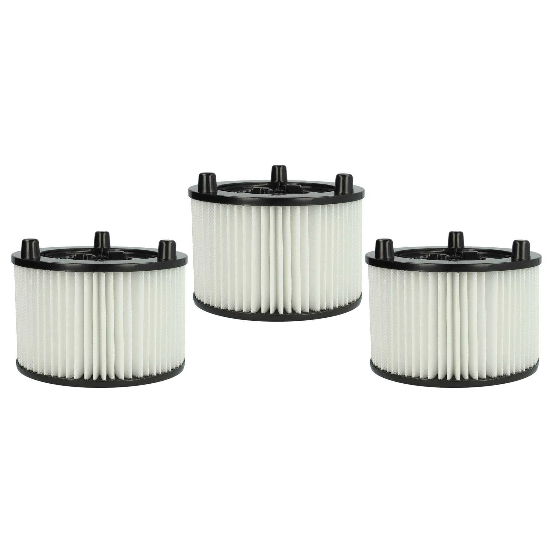vhbw 3x filtre plissé compatible avec Bosch AdvancedVac 20 aspirateur