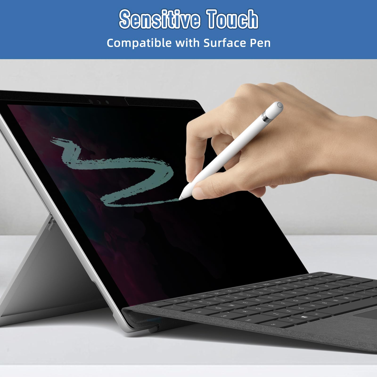 Magnétique Filtre de Confidentialité pour Microsoft Surface Pro 12 2025 (écran 12"), Amovible, Anti-Espion, Anti-éblouissement, Anti-Rayures, Filtres d'écran pour Ordinateur Surface Pro 12"