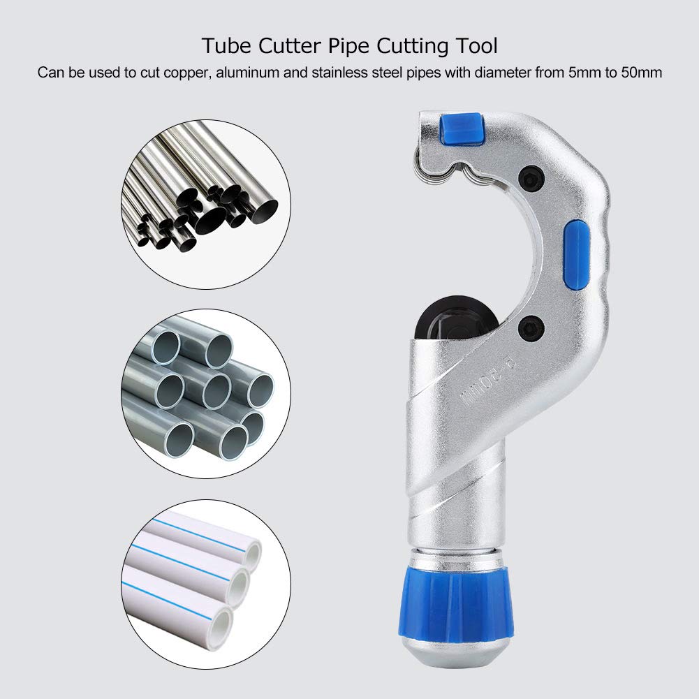 Tubing Cutter, Pipe Cutter Pipe Cutting Tool Tube Pipe Cutter Tube Cutter for 5 to 50 Mm Metal Aluminum Stainless Steel