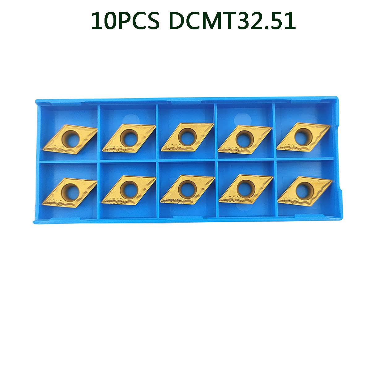 1,6 cm Bohrstange SDJCR1616H11 + SDJCL1616H11 Drehmaschine Außendrehwerkzeughalter mit 10 Stück DCMT32.51/DCMT11T304 Hartmetall-Dreheinsätze
