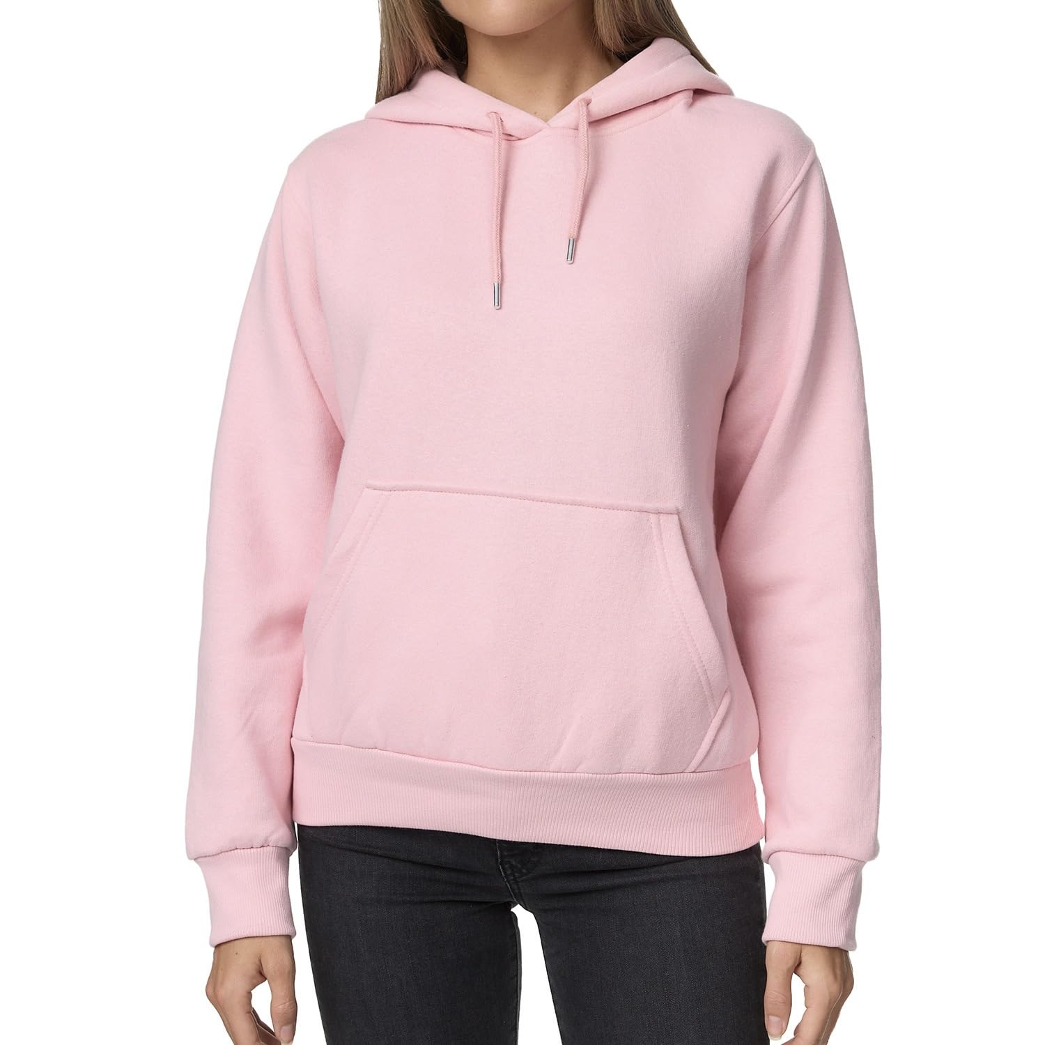 Smith & Solo Hoodie Damen – Kapuzenpullover Frauen Baumwolle Long, mit Kapuze Pullover Sweatshirt Rundhals, Slim Fit Freizeit Sport Langarmshirt, Hoodies Training - Pulli Streetwear