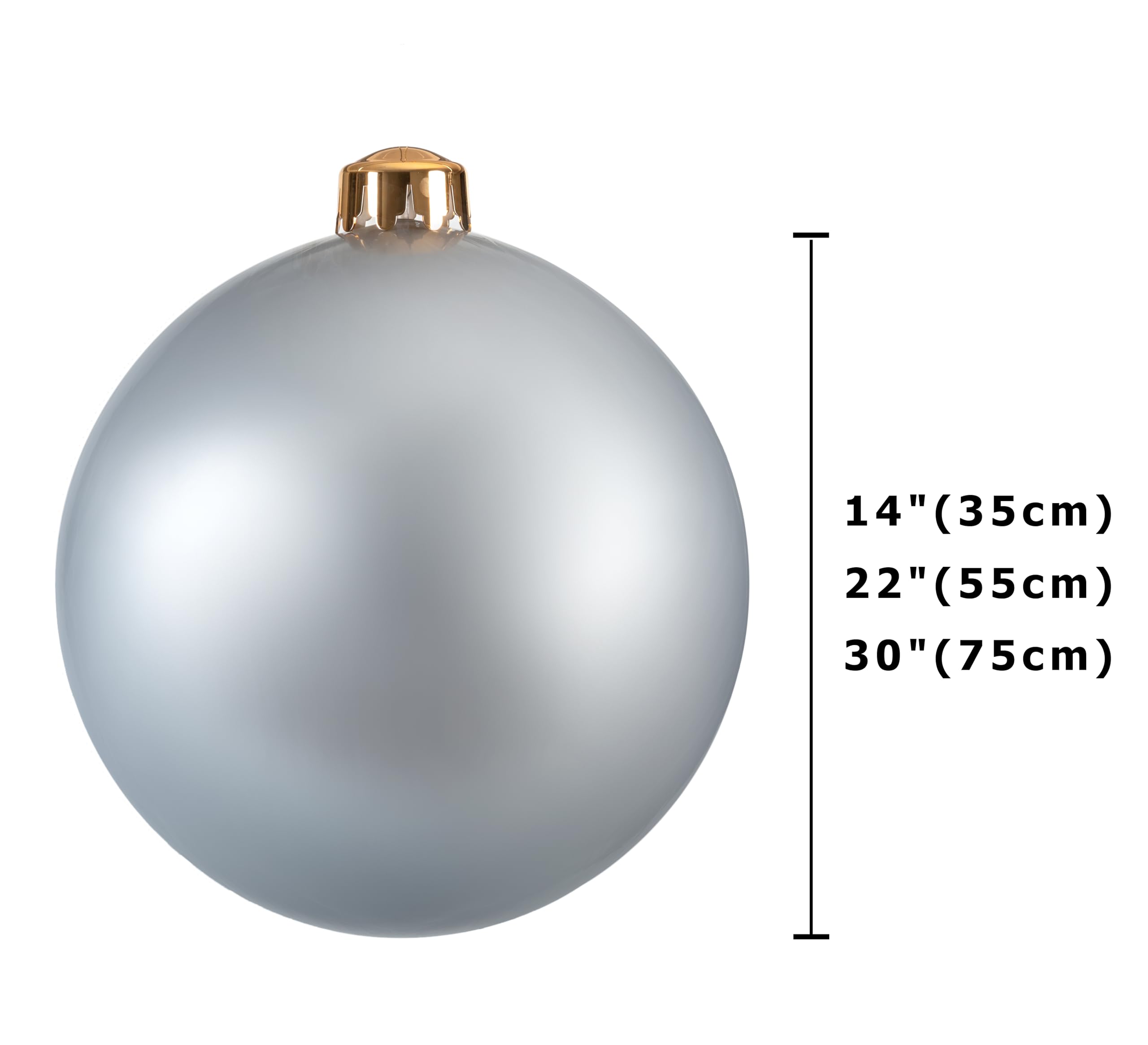 Lot de 2 grandes boules décoratives gonflables - Grandes boules de Noël - Boule d'arrangement de fête de jardin - Boules géantes pour mariage, festivals, décorations de Noël - Boules de cour à