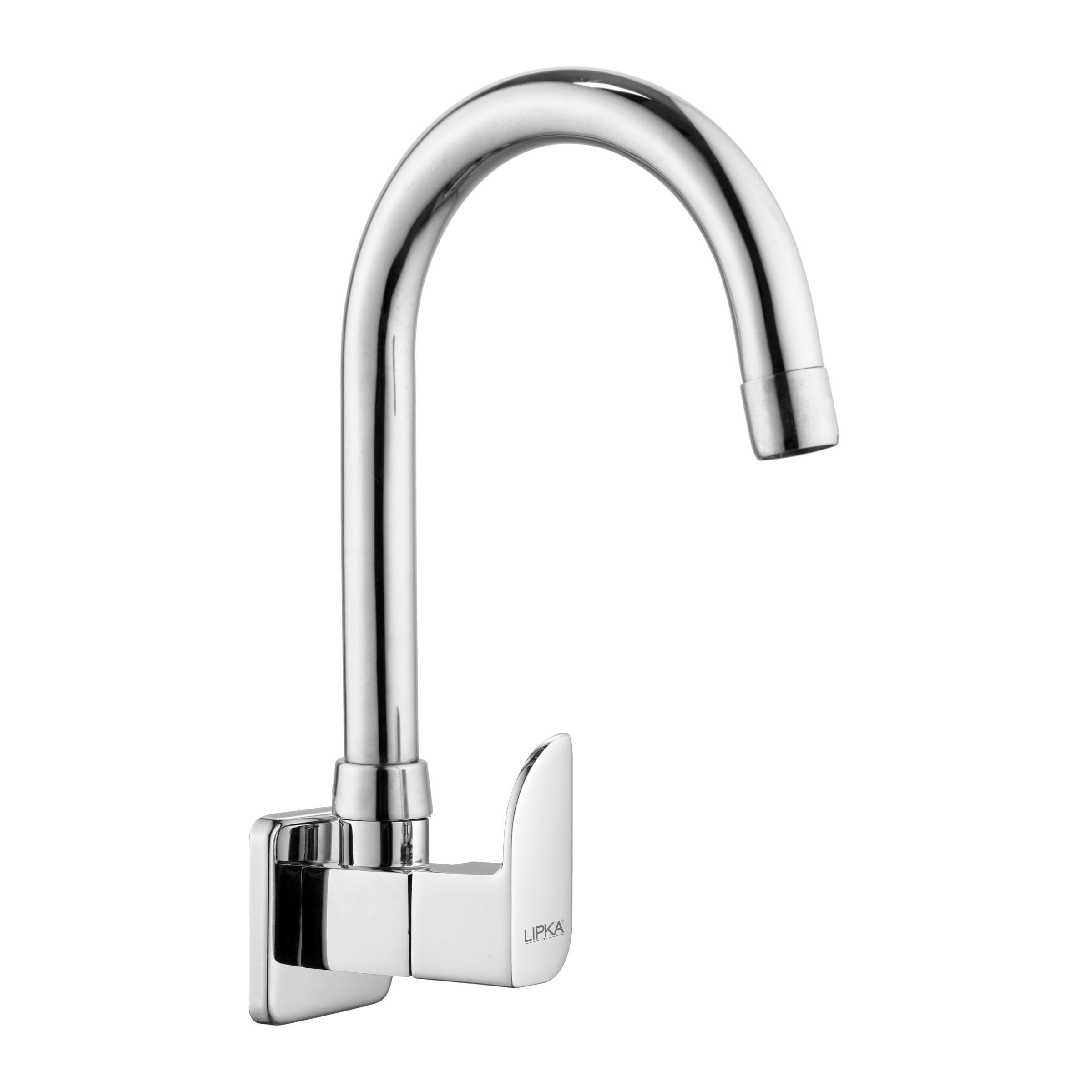 LIPKA Arise Sink Cock with Flexible Round 15 Inches Swivel Spout Wall Mount Brass Faucet/Tap for Kitchen Sinks with Chrome Finish (B0B12VTQHX) Amazon Price History, Amazon Price Tracker