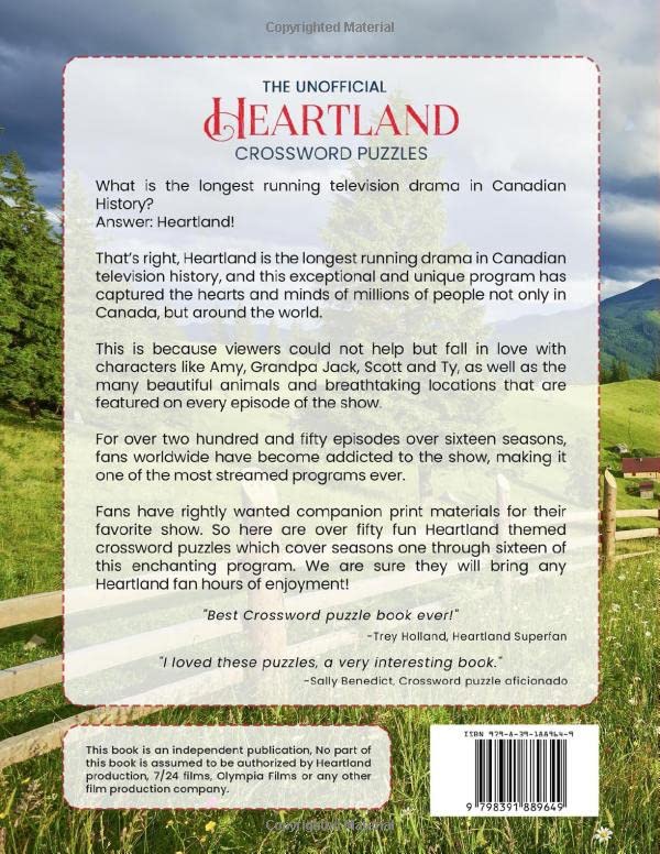 Miniatura 2 de The Unofficial Heartland Crossword Puzzles Book A Crossword Puzzle Book for Fans of Heartland