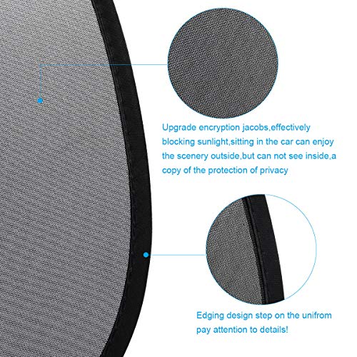 URAQT Car Sun Shade for Baby Kids, 2 Pack Children's Car Window Shades Shield Visor, Car Side Window SunShade with Storage Bag, UV Sun Protection, 44x36CM Fits Most Vehicles - Image 4
