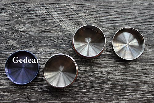 Titan Runde wasserdichte Pillendose Kapsel Tablettenaufbewahrung Medikamentendose Schnupftabak Box Behälter für Kontaktlinsen (Titan)