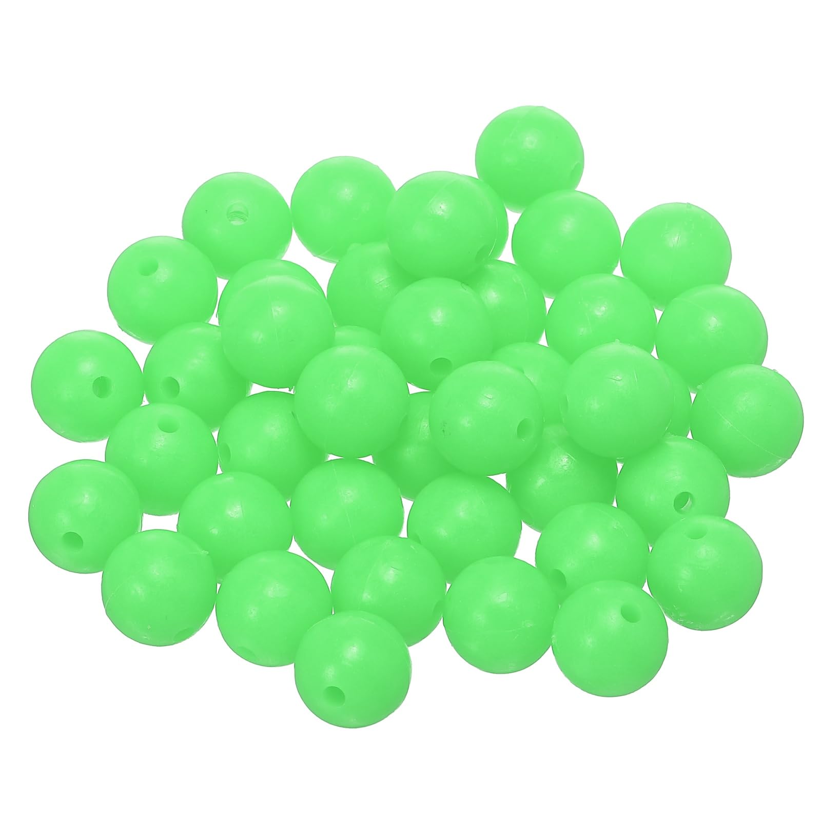 YELARXI Fishing Beads Glow Hard Plastic Fish Rigs 12 mm for Catfish (500 Pack, Green)