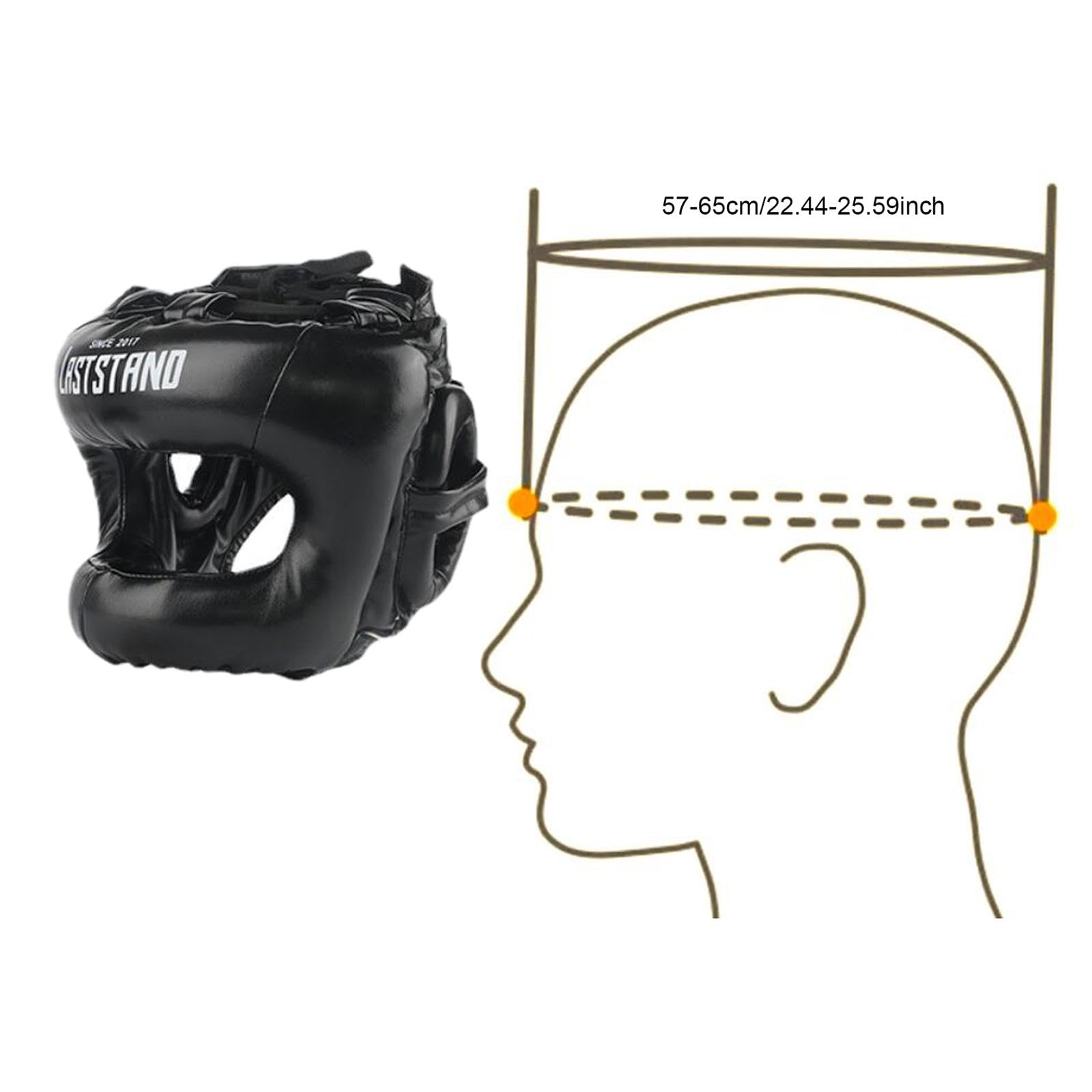 Casco de Kickboxing Protector Cefálico con Visión Clara Acolchado Suave