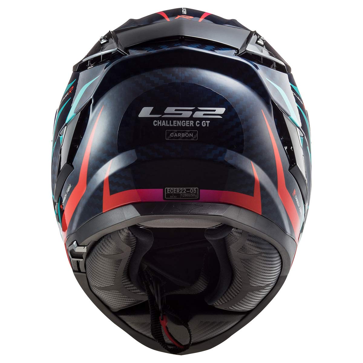 Amazon.com: LS2 Helmets Challenger Carbon Flames Helmet