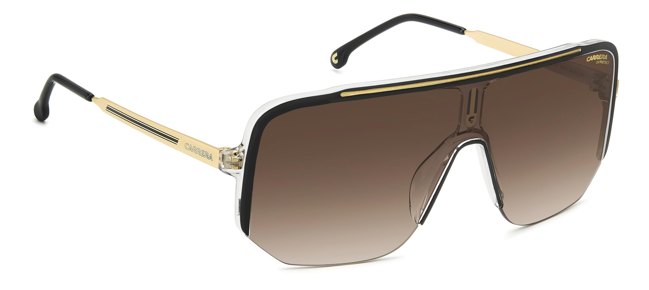 Carrera CARRERA 1060/S Okulary Przeciwsłoneczne Black Gold/Brown Shaded 99/1/140 unisex