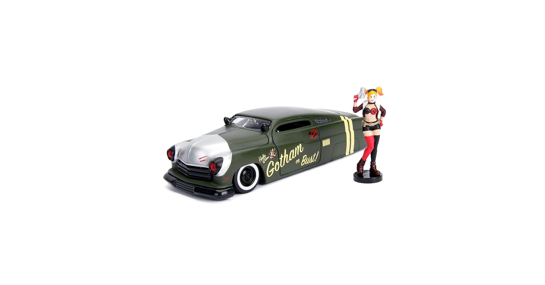 DC Comics Bombshells フィギュアセット　クラシックカー Amazon.com: Jada DC Comics Bombshells Harley Quinn & 1951