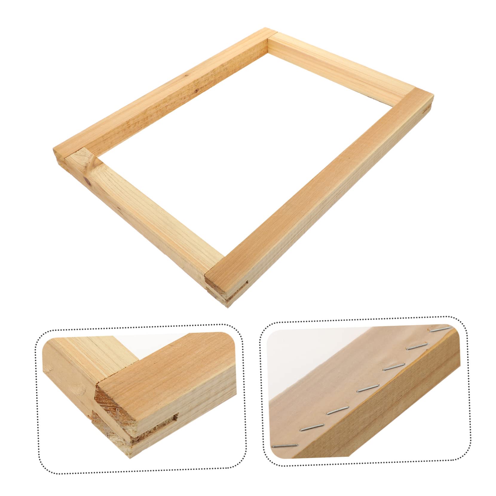 NUOBESTY Legno Cornice Serigrafica per Stampa su Tessuto e Banner