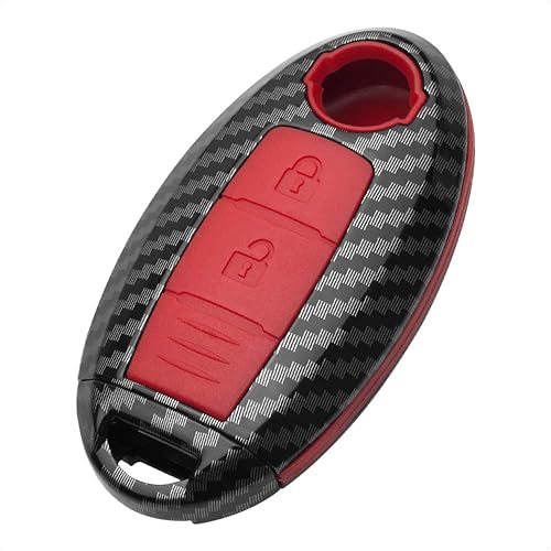 TANGSEN Funda para llavero compatible con Infiniti EX35 EX37 FX35 FX37 FX45 FX50 Q70 QX50 QX70 para Nissan 370Z Armada Cube Juke Leaf Murano