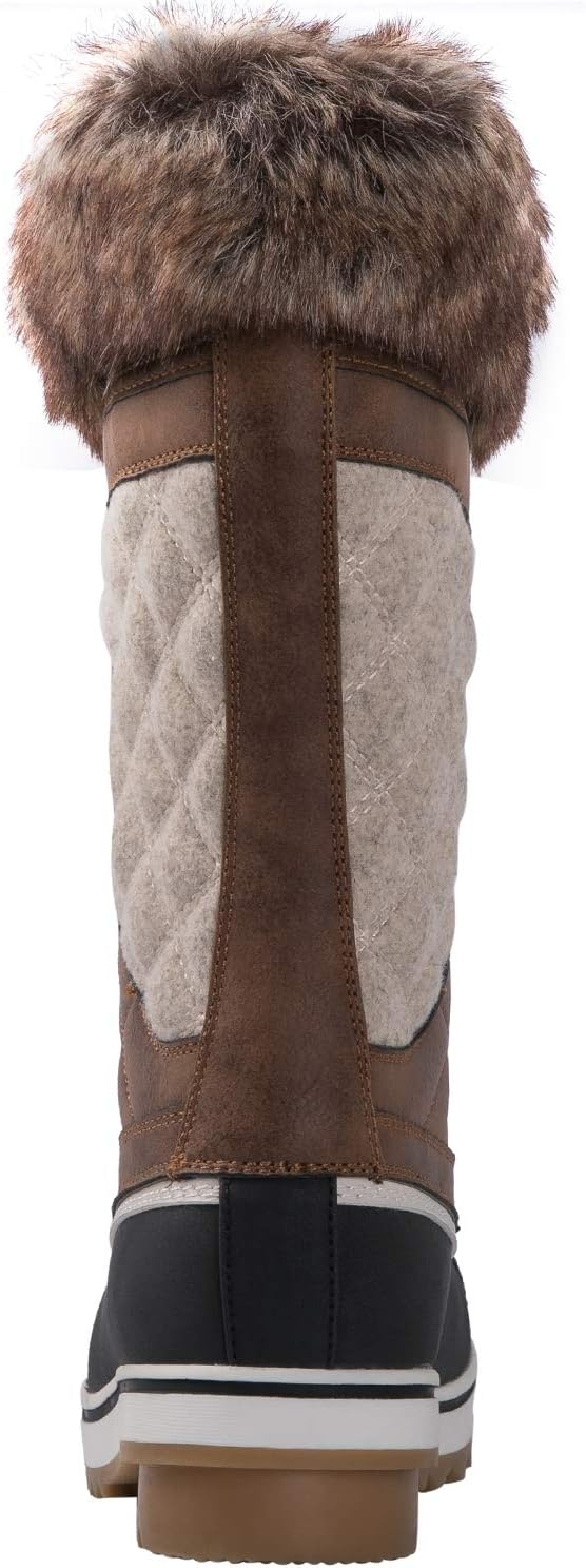 Kingshow Womens Globalwin Waterproof Winter Boots 6 1918brown/Beige