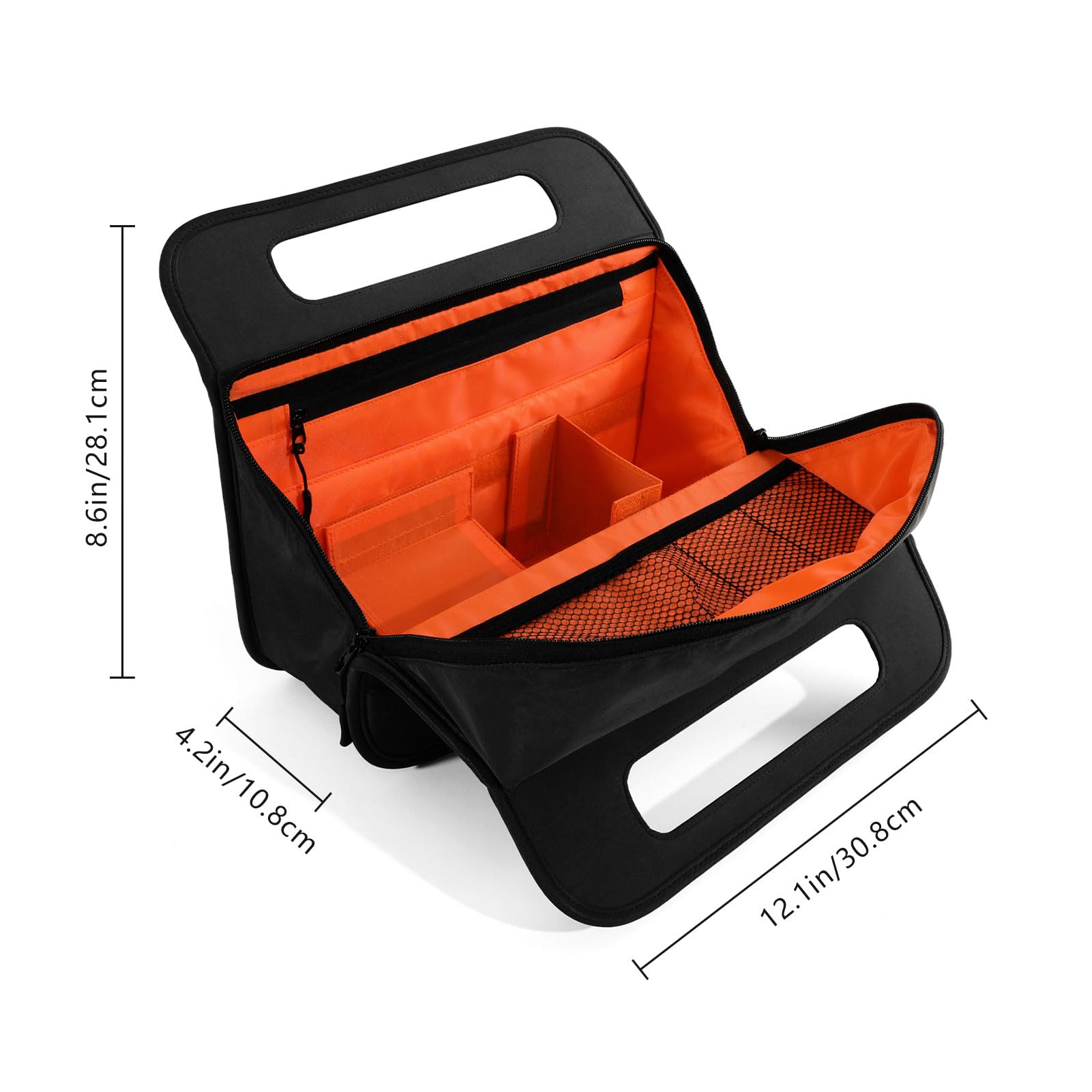 CONTAIL 33 cm 3 l organizer podróżny 4 w 1, torebka dla małych firm, uchwyt na napoje, uchwyt na tablet na telefon, przechowywanie akcesoriów na lotnisku