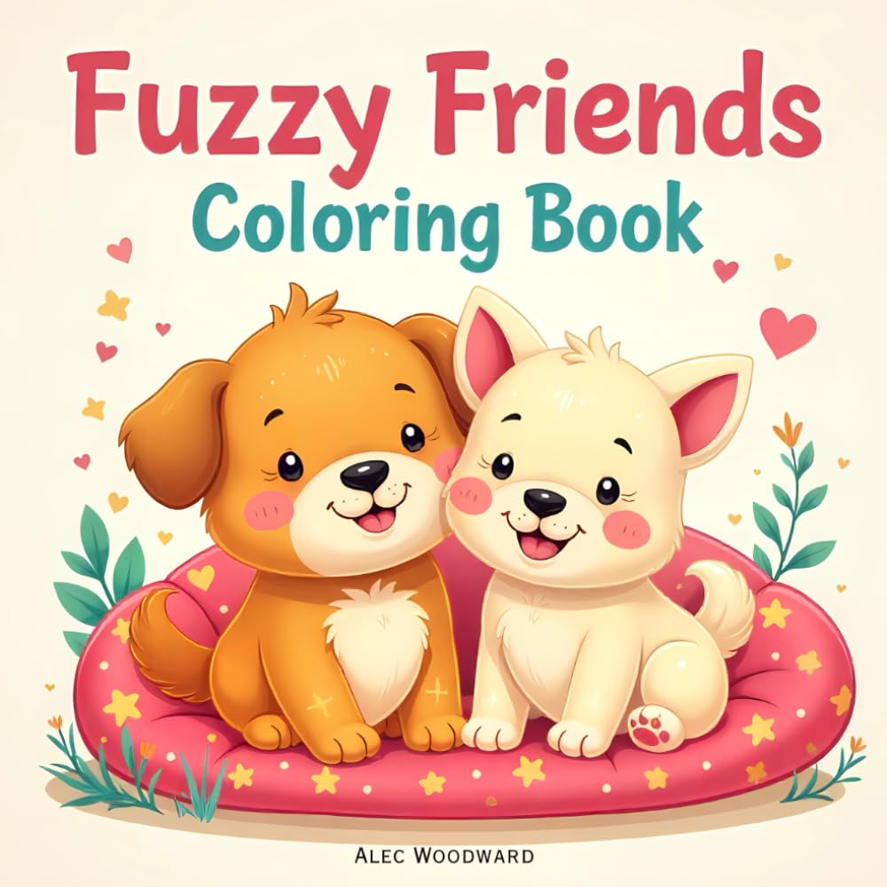 Fuzzy Friends Coloring Book: Cute Pets and Cozy Animals to Relax and Color (Animals Coloring Books Series)