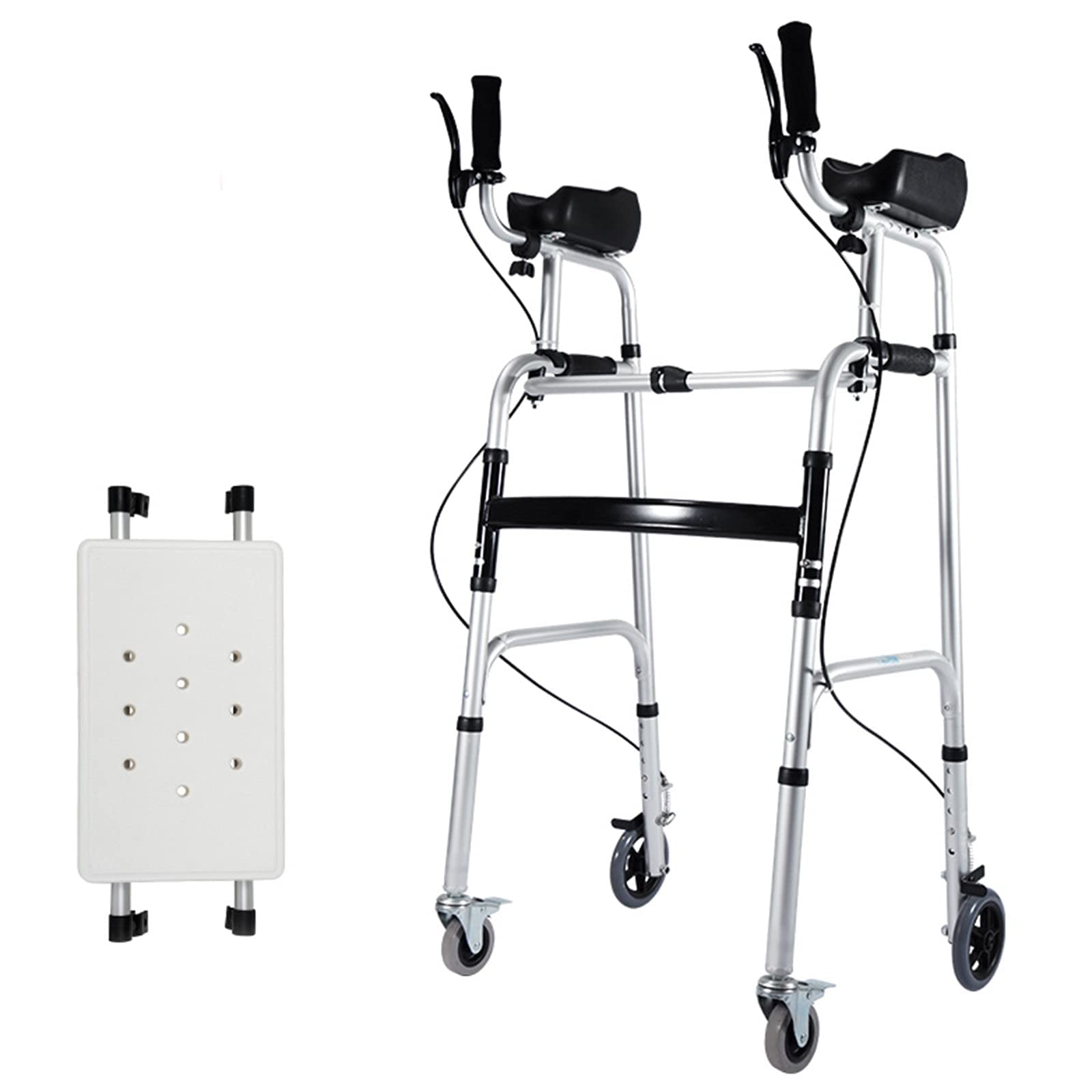 Buy Folding Upright Rolling Walkers with Brakes Forearm Support Seniors