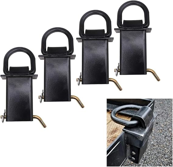 vikofan 4Pcs 16200lbs Heavy Duty Removable Stake Pocket Tie