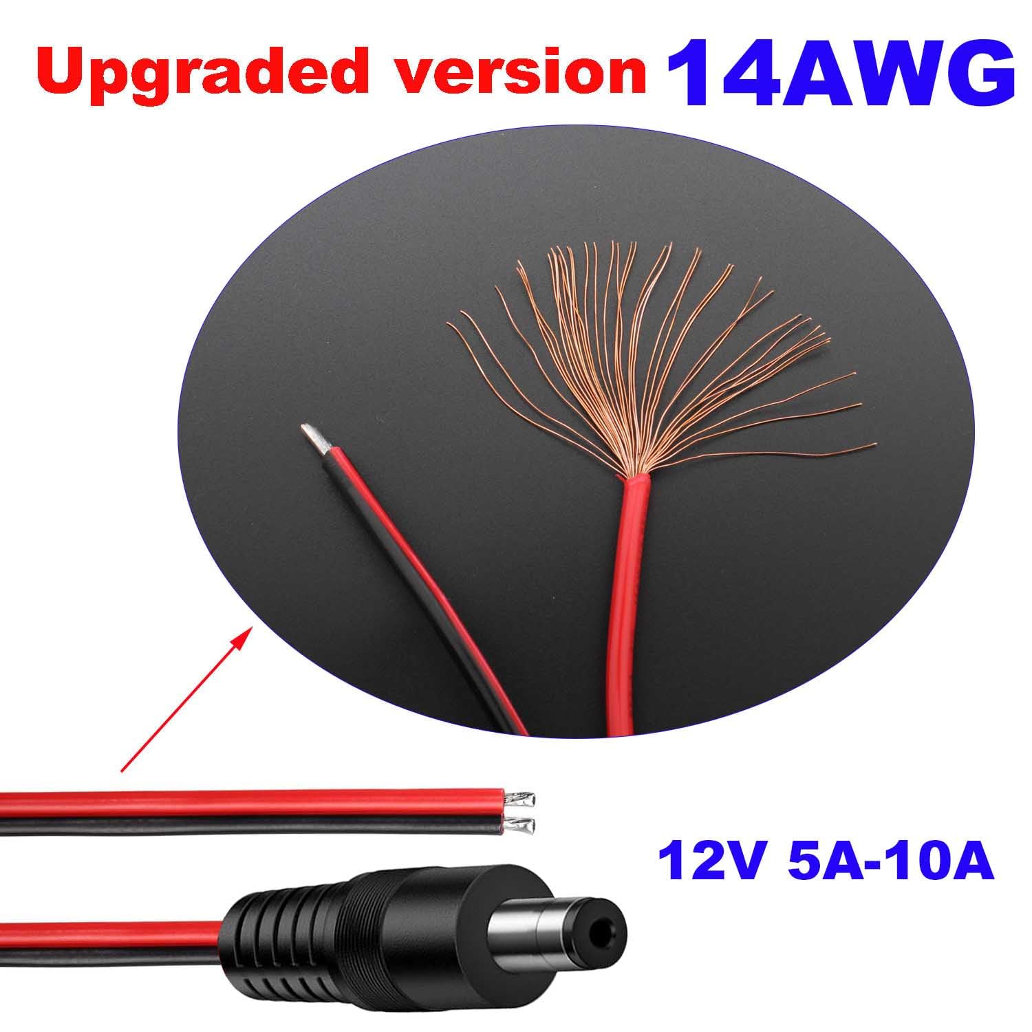 Cavo Prolunga CCTV Cavo Prolunga Alimentazione DC 12V - Lunghezza 3m/5m/10m, Jack 2,1mm X 5,5mm, Per CCTV E LED Cavo Estensione Alimentatore - Foto 4