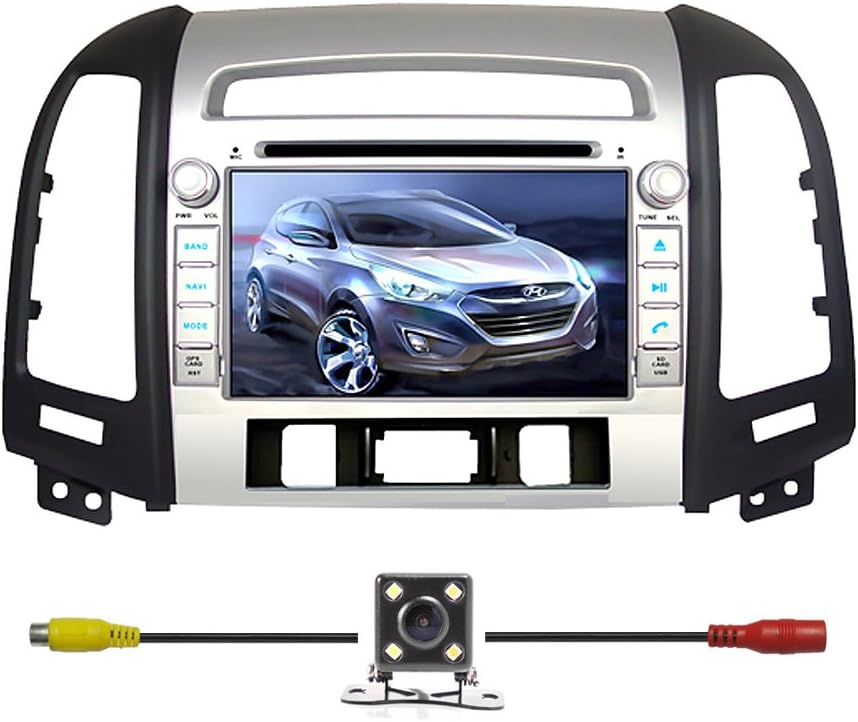 Bluelotus For Hyundai Santa Fe 2007 2008 2009 2010 2011 2012 In Dash 7 Touchscreen Dvd Gps Navigation Tv Radio Bluetooth Rds Sd Usb Ipod Av Reverse Car Rear Camara Free Usa Map Amazon Ca Electronics