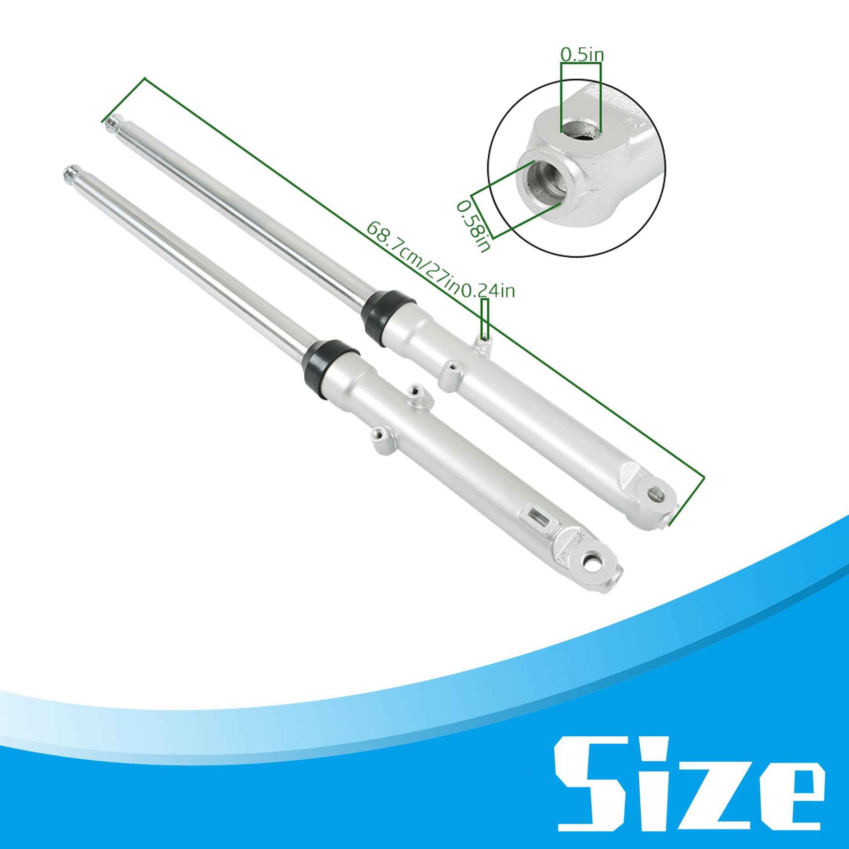 Front Shock Fork Inner Tube Repair Motorcycle Forks HONDA CUB C50