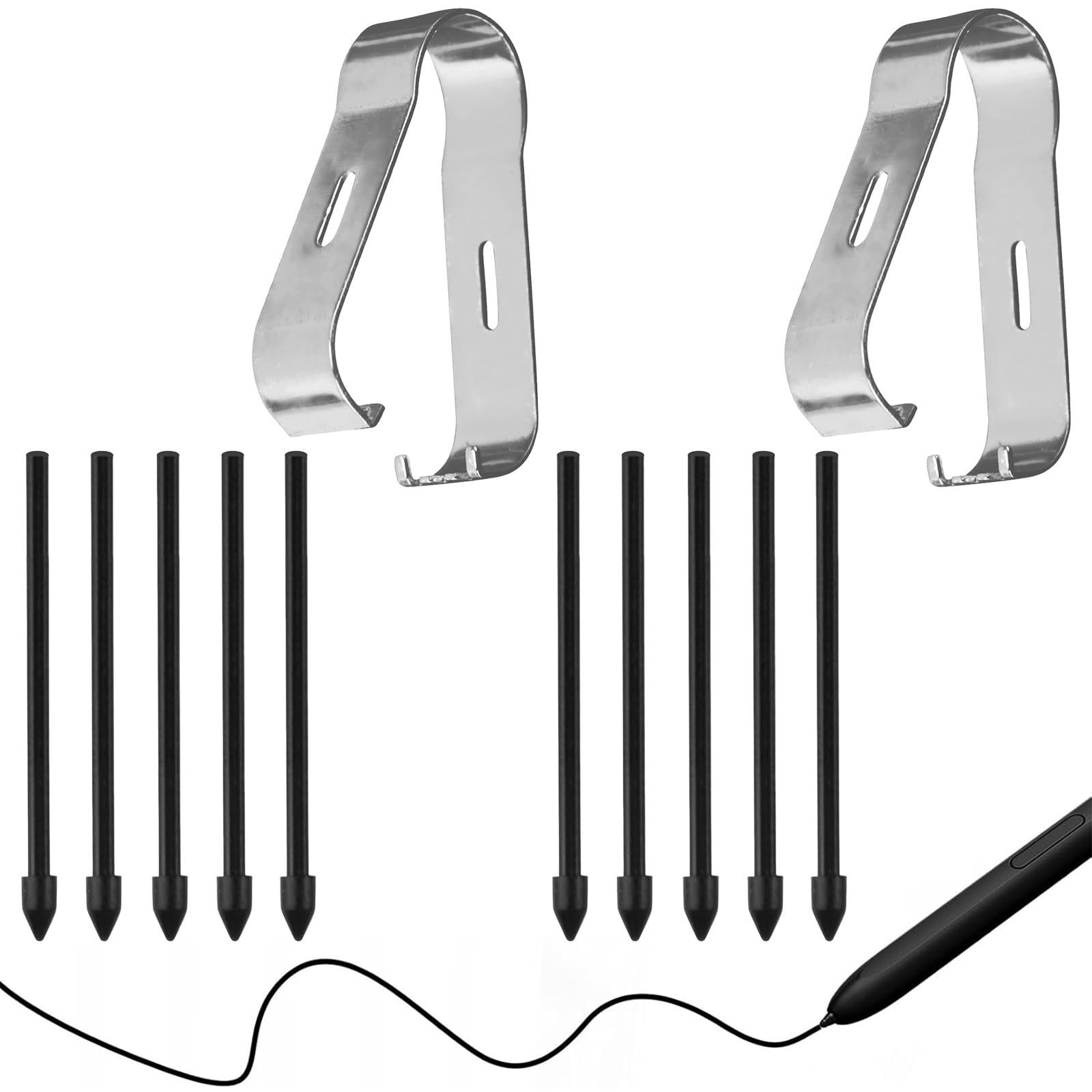 Punte di ricambio per pennino stilo Samsung, compatibili Galaxy Tab S9/S8/S7/S6 Lite/S6, Note20/Note10, S22 Ultra/S23 Ultra