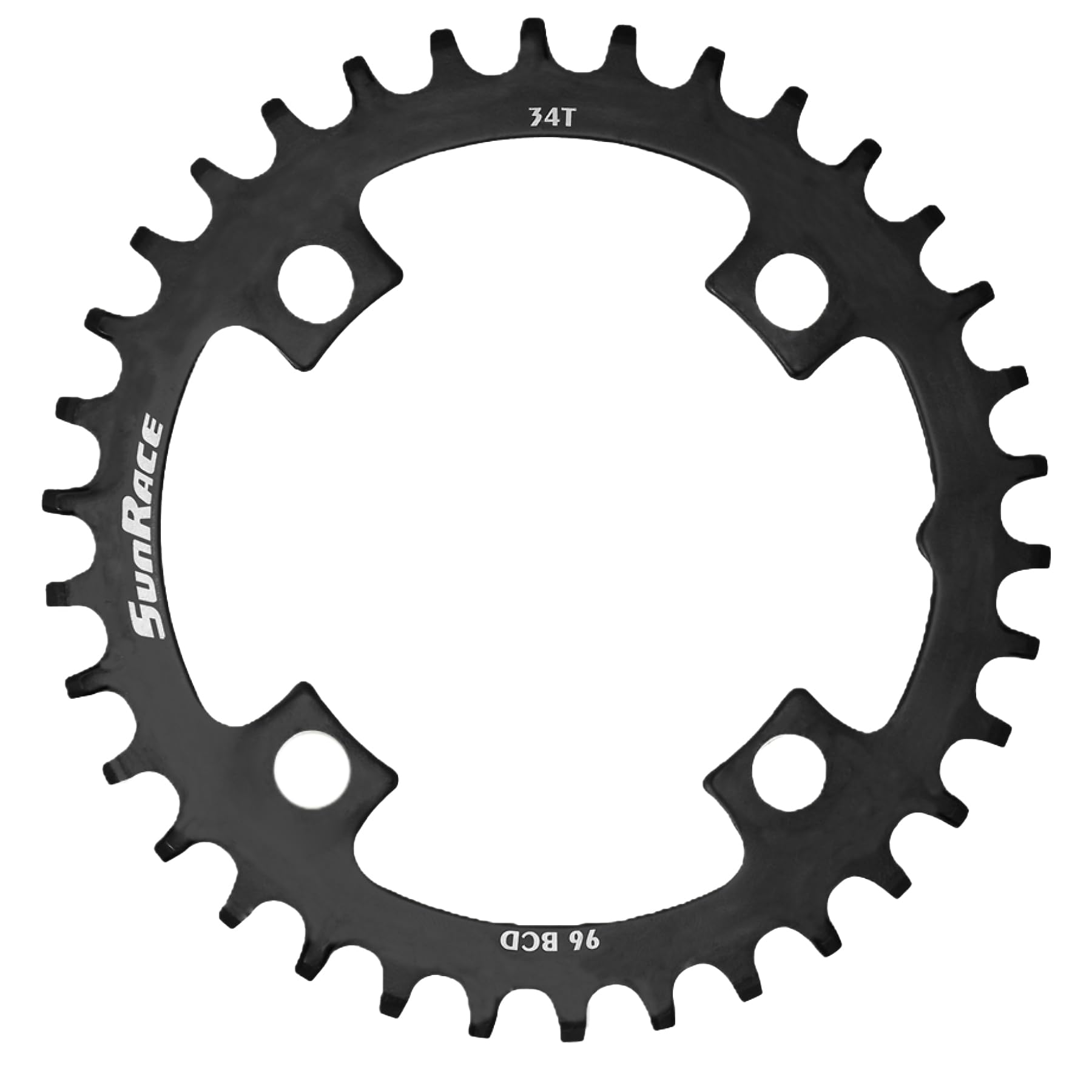 SunRace MS00 Narrow-Wide Steel Chainring – 96mm BCD | 1×10/11/12-Speed | MTB, Gravel, E-Bike Compatible