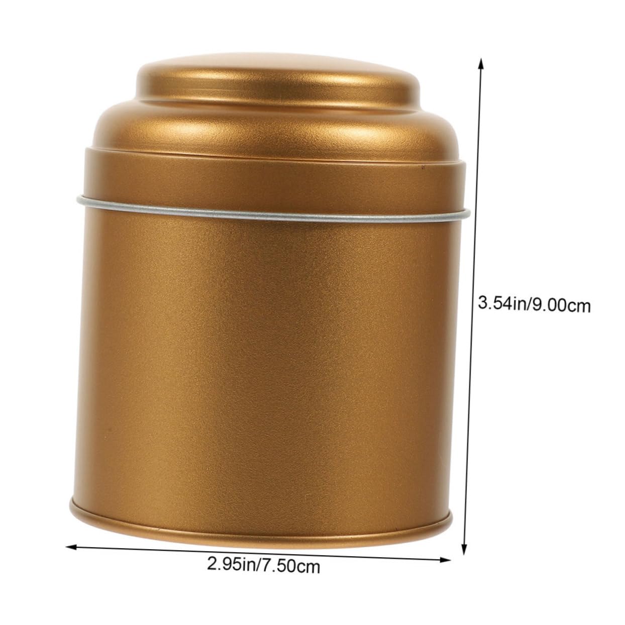 Teedosen Metallene Vorratsdosen 6 Stück mit Luftdichtem Deckel aus Weißblech Einfache Reinigung für Tee und Gewürze für Restaurant und Kaffeebar