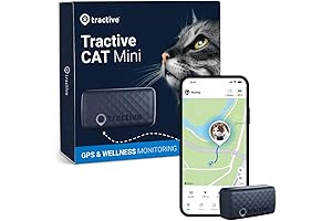 Tractive GPS Cat Collar Android - Market Leading Pet GPS Location Tracker with Health Monitoring