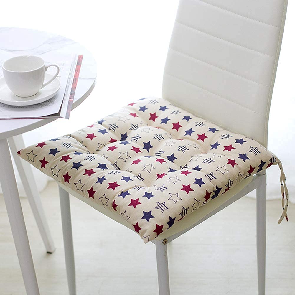 Coussin de chaise rétro lot de 4 assises de siège rembourrées pour cuisine et bureau
