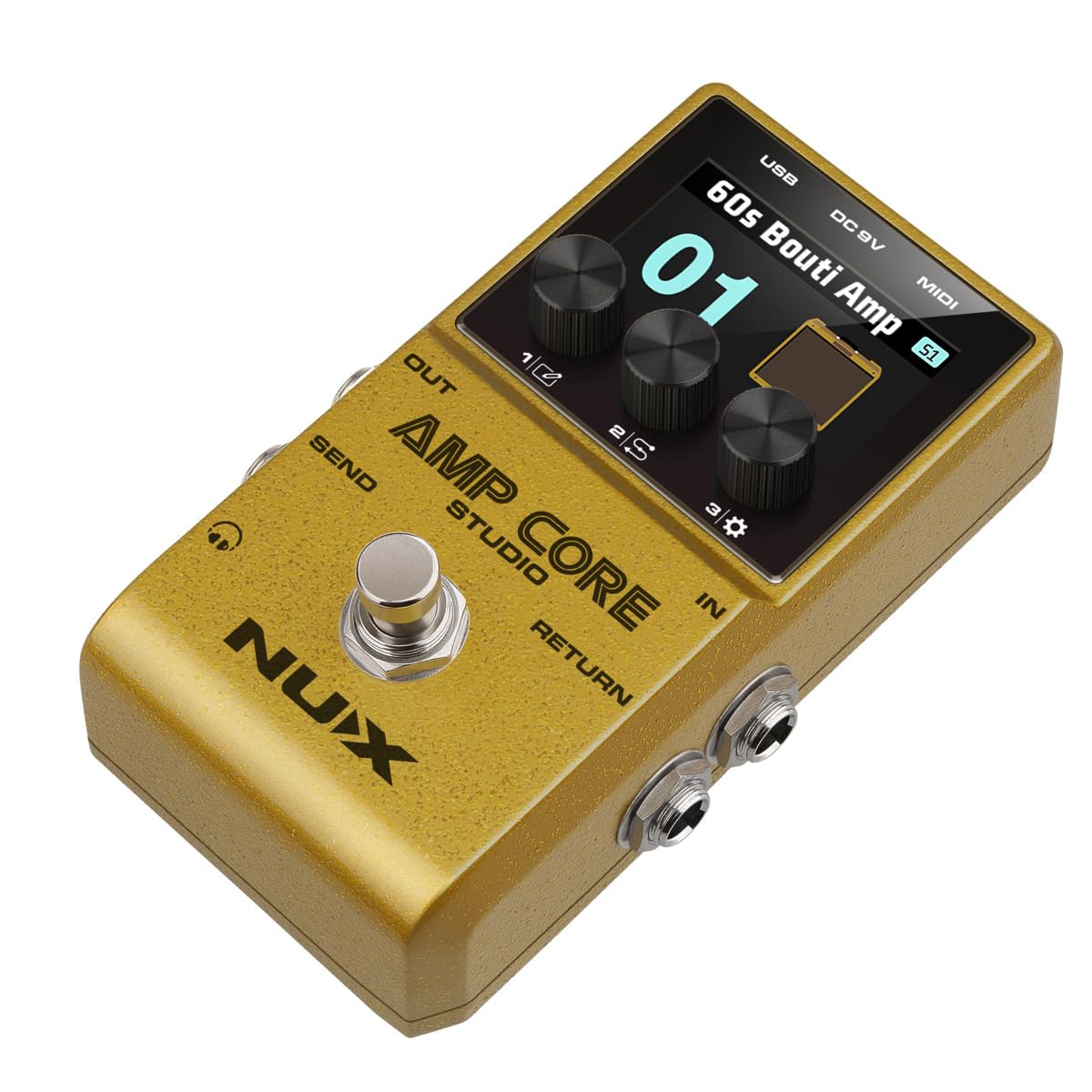 ギター NUX AMP CORE Amazon.com: NUX Amp Core Studio Guiar Effect Pedal, 26 AMP & IR