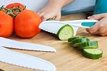 Kids Knife Set, Nylon Knives Safe Baking Cutting Cooking, Ideal Knives for Kids,Children's Beginners Cut Fruits Salad Veggies Cake,Firm Grip, Serrated Edges, 3-Piece Kid Friendly Knives