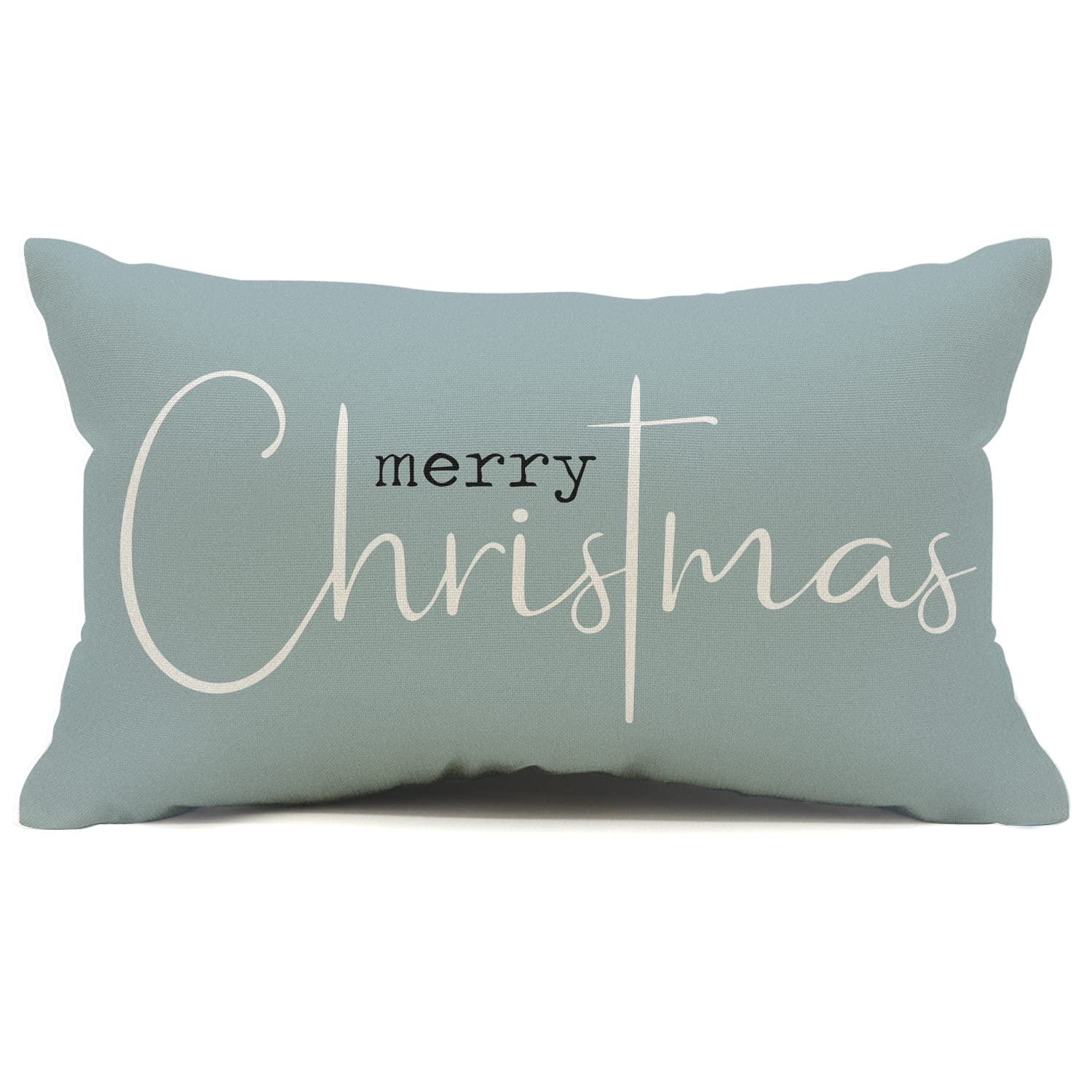 Decoratieve Kussensloop Kussen Cover Vierkant, Merry Christmas Holiday Decoratieve Couch Sierkussen Cover Katoen Linnen Vierkant Kussenhuis Home Sofa Auto Decor 18x18 kussenslopen decoratieve huis