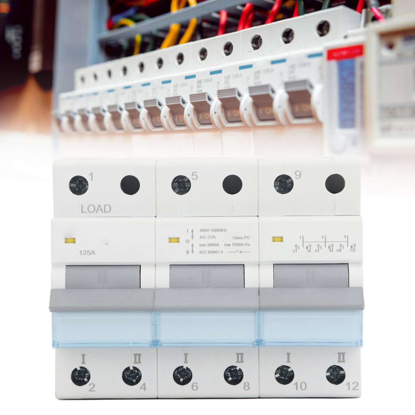 Interruttore Isolatore CC SEG-125 125A 400 V Interruttore Automatico per Array Fotovoltaico Sezionatore CC con Varie Protezioni per di Energia Solare
