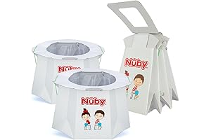 Nuby Disposable Travel Potty with Liner for Toddler Potty Essentials