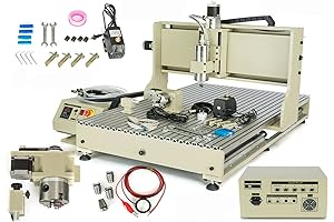 4 Axis 6090 3D Router CNC Engraver Milling Drilling Carving Machine
