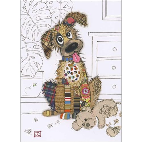 Bug Art Blank Greeting Card - Murphy Mutt
