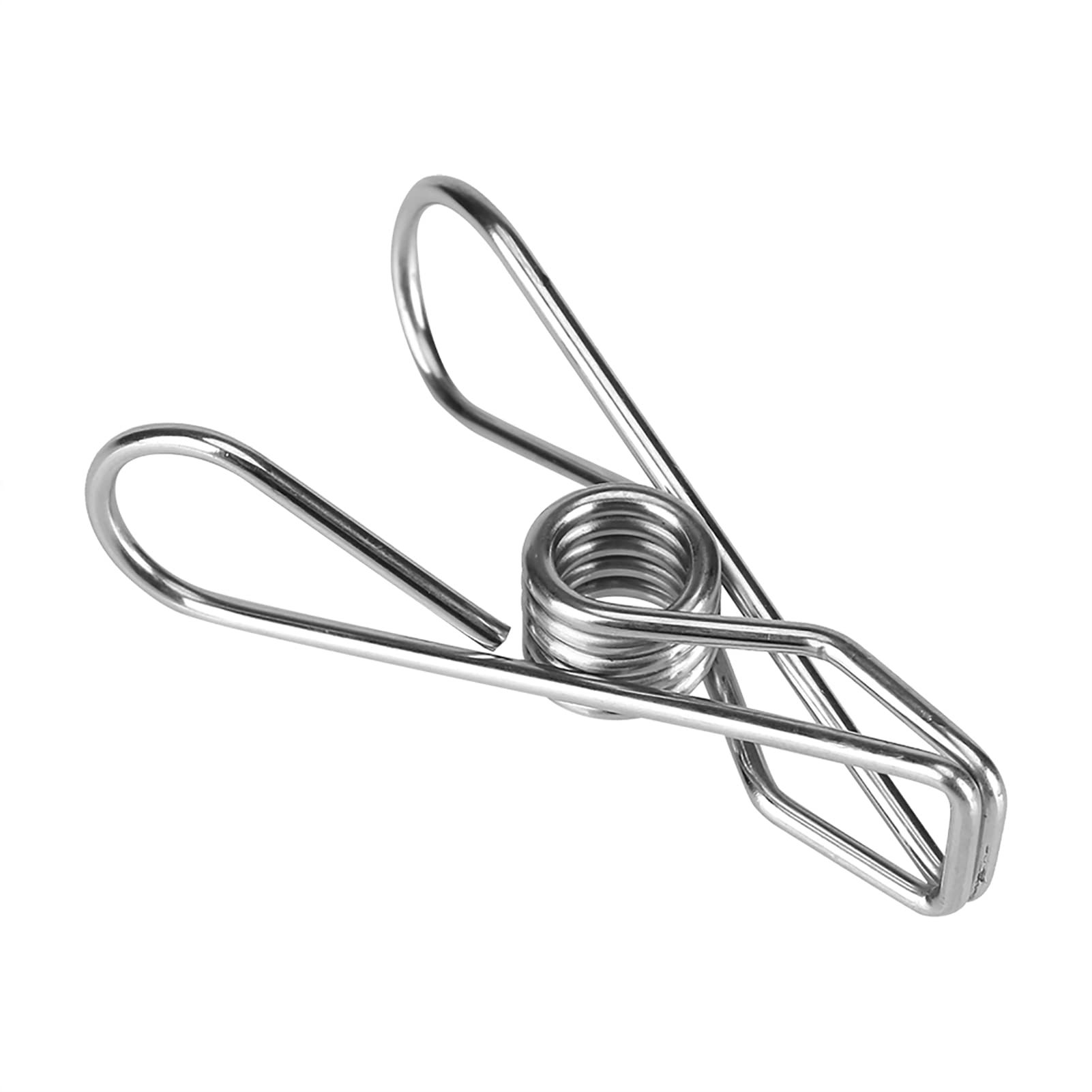 BOSTOM.F20 Pack Stainless Steel Clothes Pins, Durable Clothes Pegs Household Socks Underwear Drying Rack Clip Holder for Laundry Home Kitchen Outdoor Travel Office