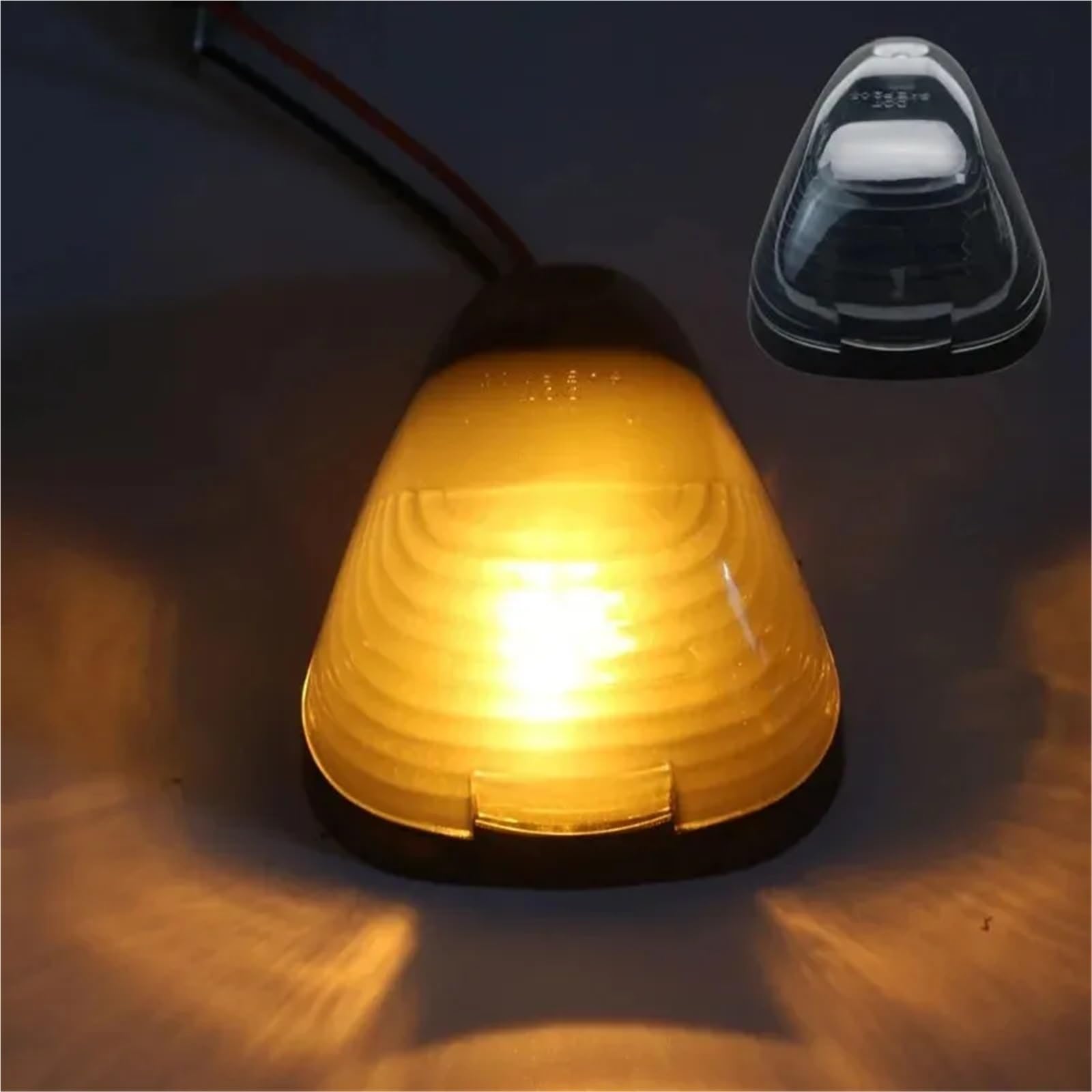 Feux Marquage Toit Cabine, Feux De Gabarit Ambrés Compatibles Avec Les Camionnettes Utilisation Adaptée Pour Ford Super Duty 1999-2016, 5 Pièces, Toit Cabine(Amber Lens)