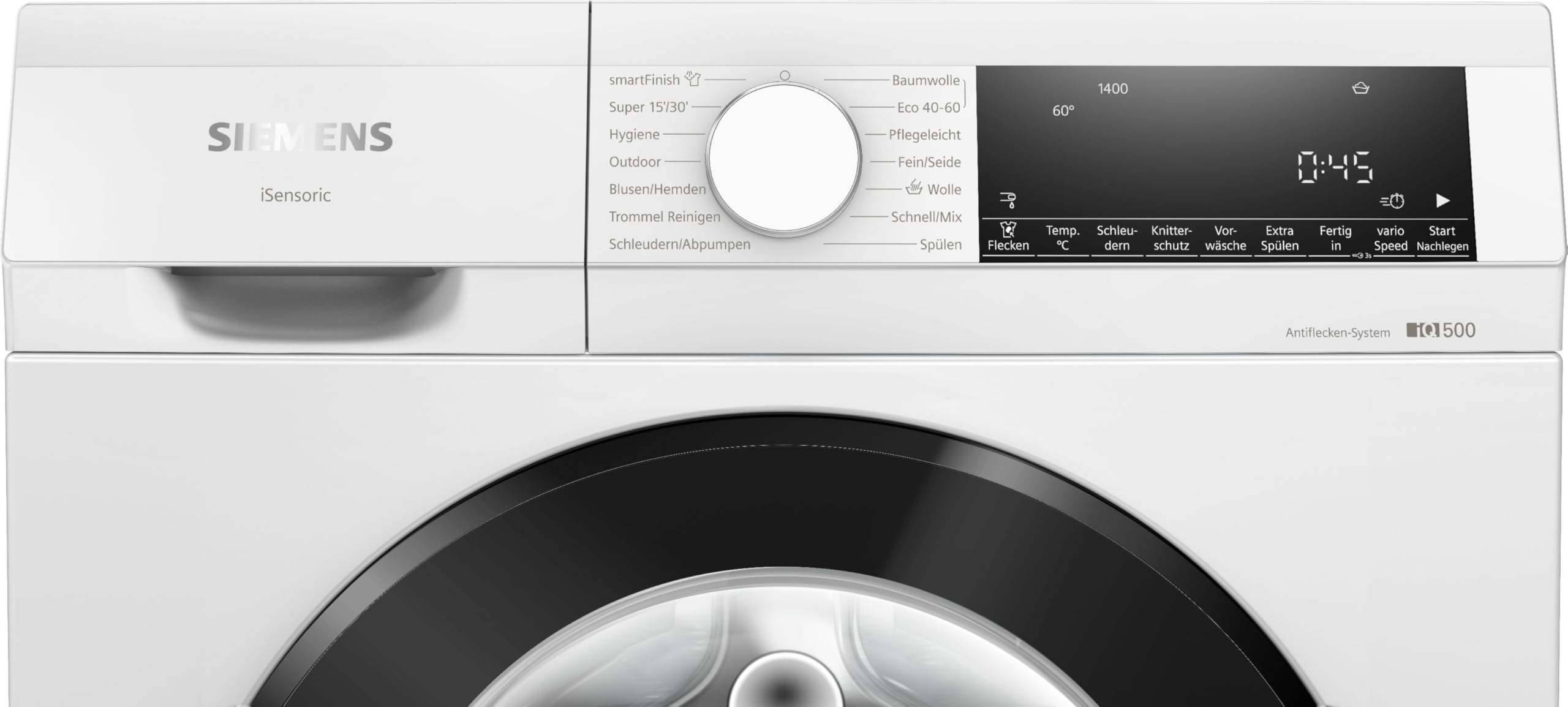 Siemens WG54G2Z41, iQ500, Waschmaschine freistehend, waterPerfect Plus, Antiflecken-System, speedPack L, Outdoor-Programm, Softtrommel, aquaStop, Frontlader, iQdrive, 10 kg, 1400 UpM