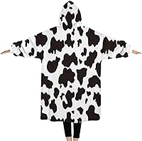 Vista 2 de Wearable Oversized Blanket,Sherpa Blanket Hoodie with Super Pockets,Super Warm Fuzzy Pullover for Women & Men