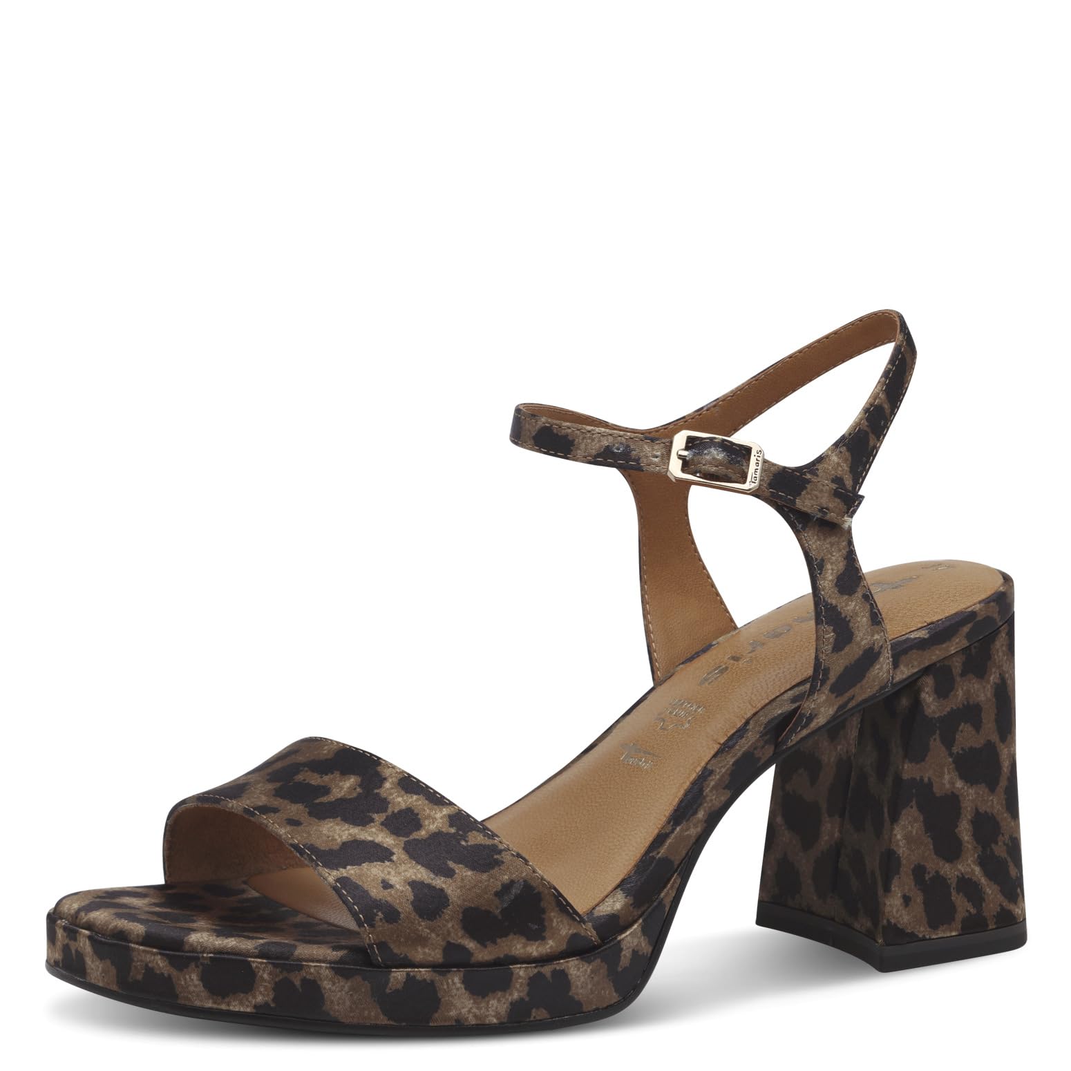 Tamaris Women's Damen 1-28343-44 Heeled Sandal, Leopard, 6 UK