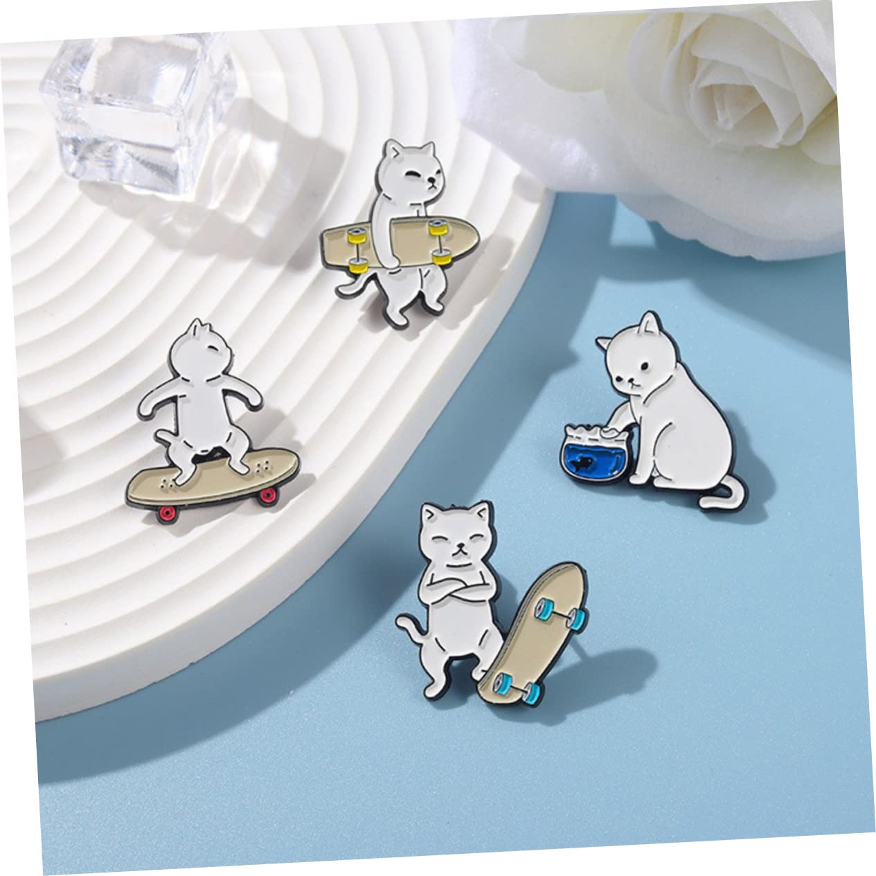 COHEALI 32piezas Broches De Gato Pines Decorativos Para Ropa y Accesorios Diseño Para Ocasiones Especiales