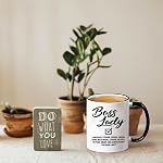 Funny Boss Lady Coffee Mug for Women Boss Lady Gifts Women Boss Day Gift Coffee Mug for Boss Female Manager CEO Leader from Employee Ceramic Coffee Cup Gift Idea for Bosses Coworkers Boss Lady Mug