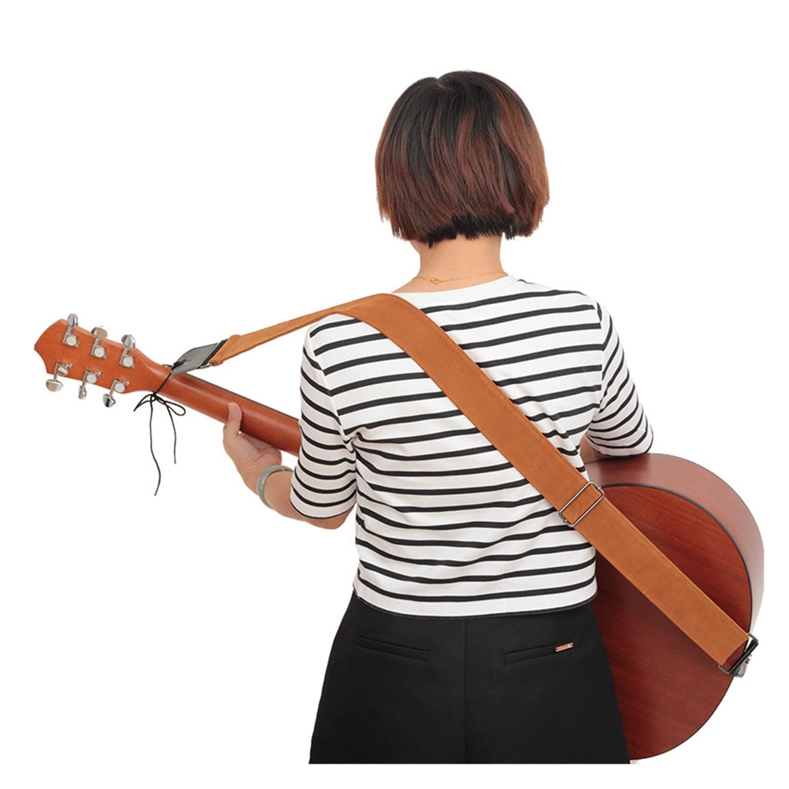 Miękki pasek do gitary ludowej Pas akustyczny Profesjonalny zestaw do gitary elektrycznej Akcesoria basowe Instrumenty muzyczne Guitarra